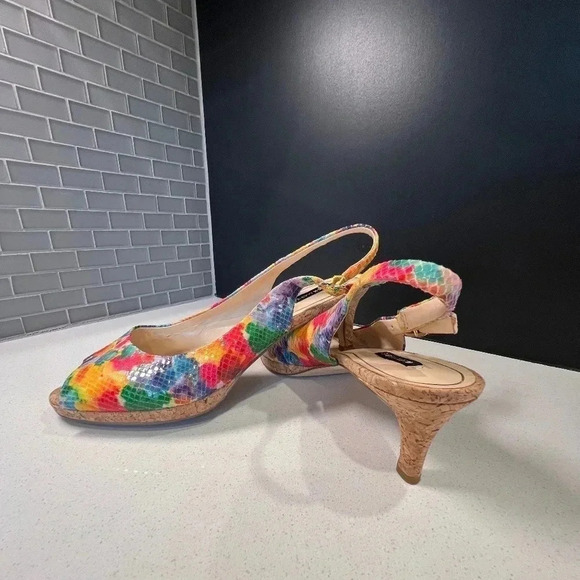 Alex Marie Size 10 Slingback Open Toe Heels - Picture 1 of 16
